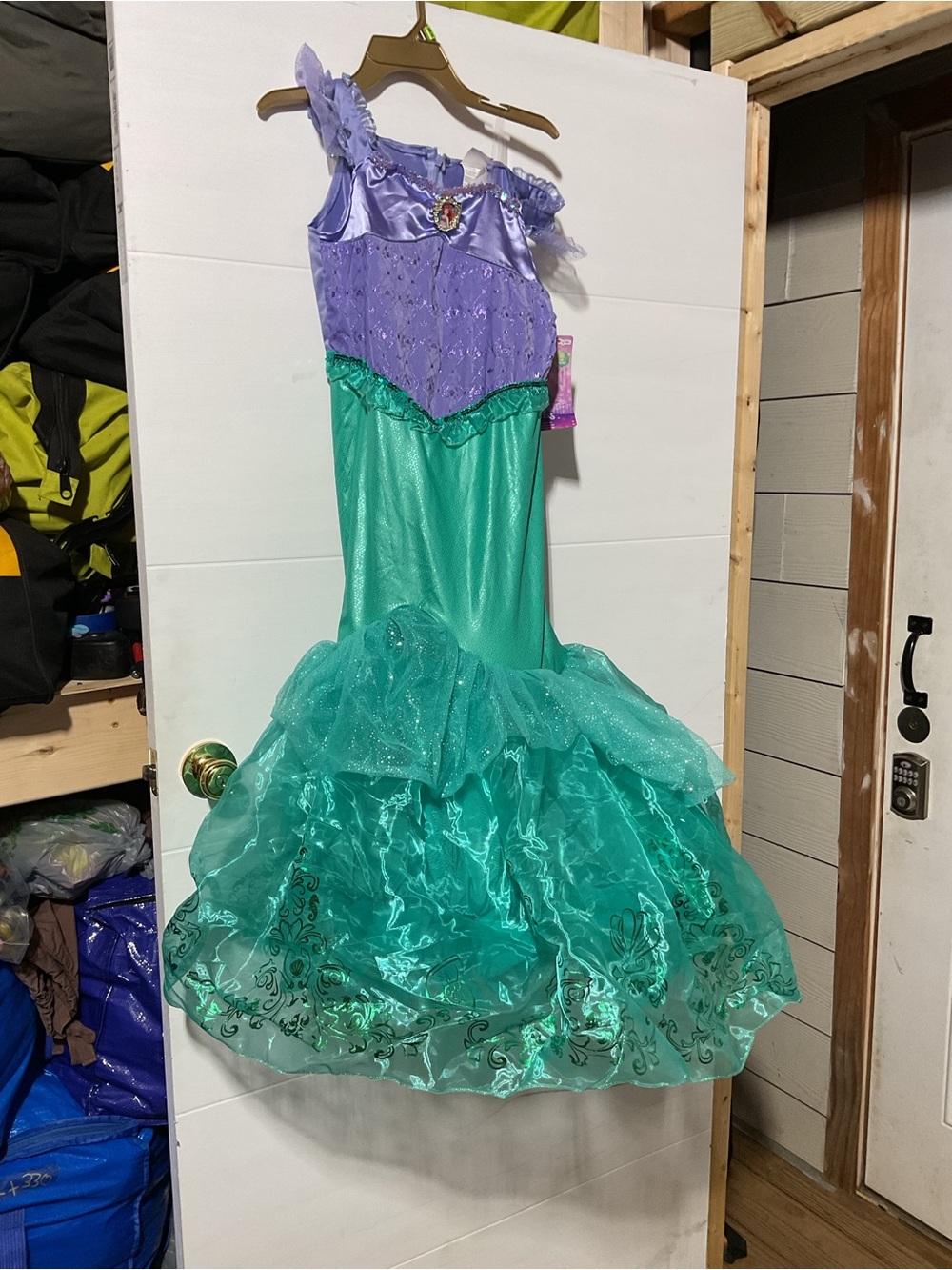 Purple & Teal Mermaid Princess Costume for Kids size M